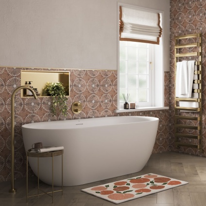 Crosswater Cerus Grande Matt White 1690mm Freestanding Bath - Lifestyle Image 1